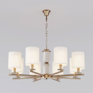 Eurosvet люстра 8x40W E14 820х820х850 металл бежевый/латунь Caprera 60146/8 a063860