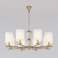 Eurosvet люстра 8x40W E14 820х820х850 металл бежевый/латунь Caprera 60146/8 a063860