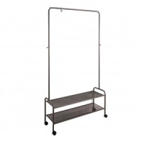 Вешалка напол. гардероб. Валенсия 32М на колес.(2полки)90*30*162(граф)до 20кг ВГВ32МГр под заказ ЗМИ