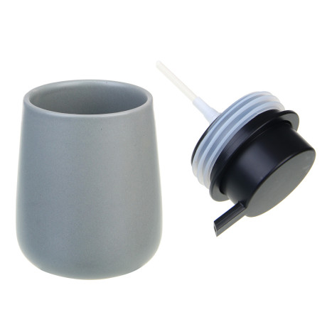 VETTA Дозатор для жидкого мыла, 320 мл, 13x9x9 см, керамика, "Космос", серый