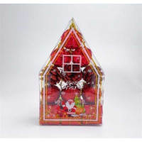 Набор елочных украшений JT25-A2132 4 см 12 шт Шары форма микс красный