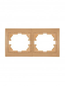 "Lezard Мира рамка 2 мест. (б/вст, горизон.) ясень (PC) 701-4747/4700-147