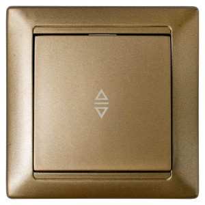 Bylectrica СТИЛЬ выкл. 1 кл. СУ перекрестный бронза, (С6/2 10-825 бронза)