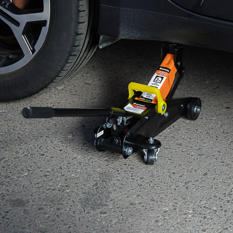 ЕРМАК Домкрат гидравлический подкатной 2 т, высота подъема 125-300мм