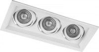 Feron св-к встр. карданный 3xMR16 GU5.3 белый 320x130x43(295x105) DLT203 29772