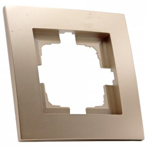 Bylectrica НОВЫЙ СТИЛЬ рамка 1 мест. СУ шампань, (ЮЛИГ.735212.551 шампань)