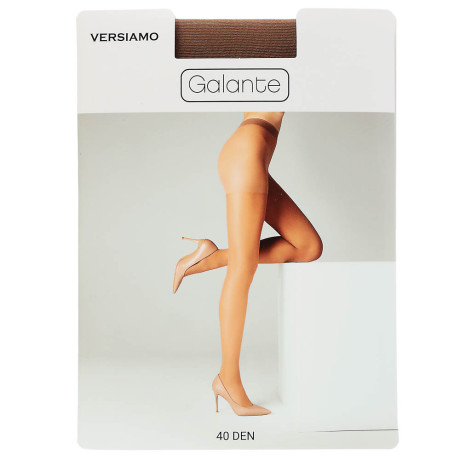 GALANTE Versiamo Колготки 40 DEN с шортиками, 85% полиамид, 15% эластан, размер 3, цвет загара