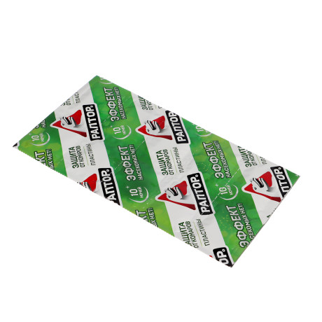 Пластины от комаров Раптор Эффект, без запаха, 10шт