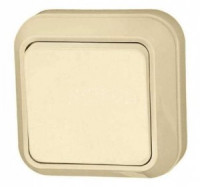 Makel выкл. ОУ 1 кл. крем. (проходной.) 45205