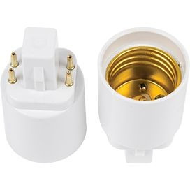 Ecola переходник с цоколя G24q на E27 Белый G24Q7WEAY (12!)