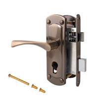 Замок врез 1423-AB Apecs (бронза) б/цилиндра (под размеры ШО-25)  \12