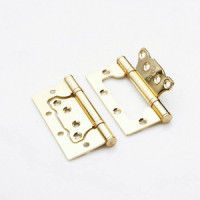 Петля без врезки РЕНЦ 100*75*2,5, 2 подшип. б/колп. латунь бл. IN100-2BB FH PB(2шт)